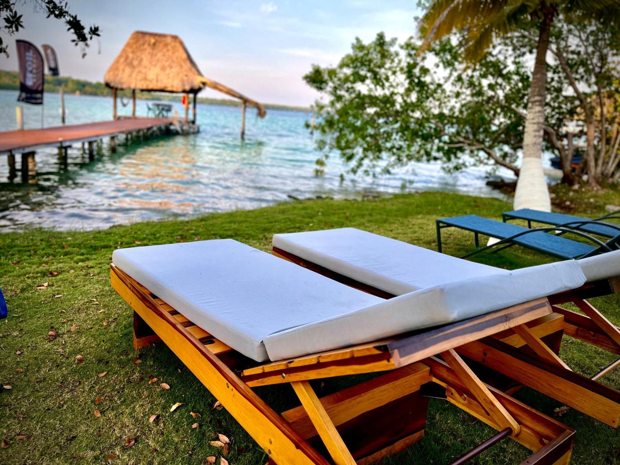 Cabana Con Muelle Privado En La Laguna De Бакалар Екстериор снимка