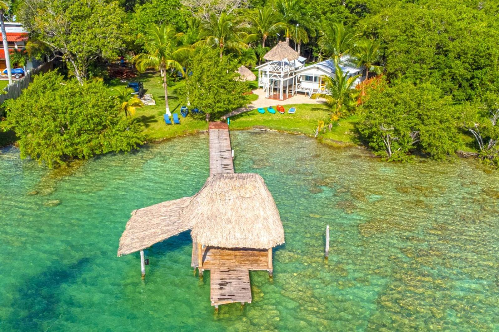 Cabana Con Muelle Privado En La Laguna De Бакалар Екстериор снимка