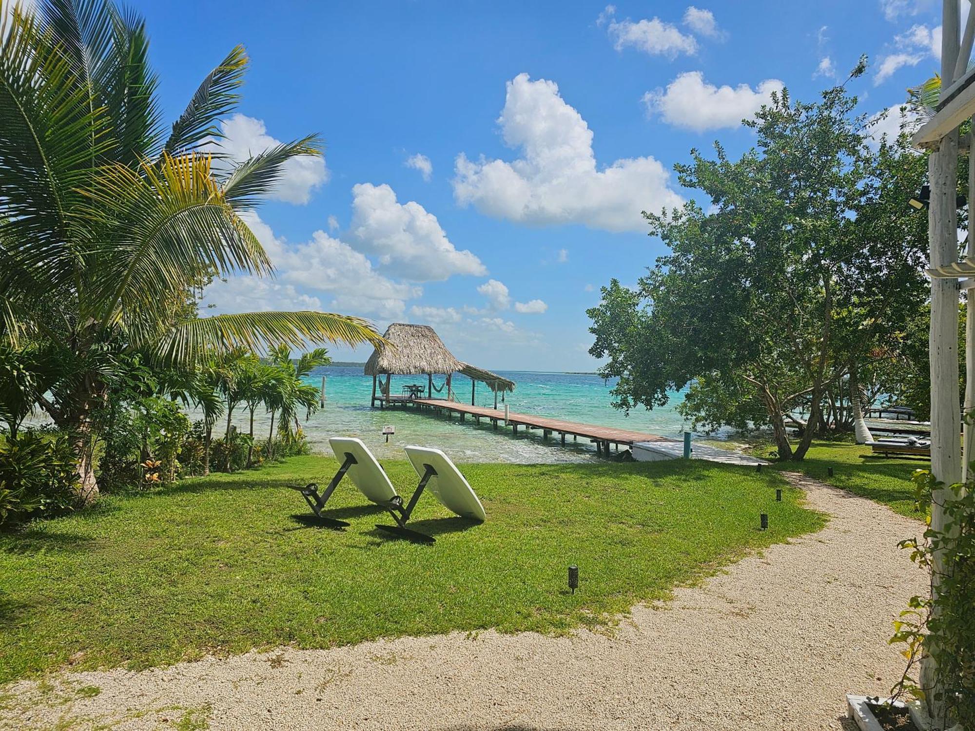 Cabana Con Muelle Privado En La Laguna De Бакалар Екстериор снимка